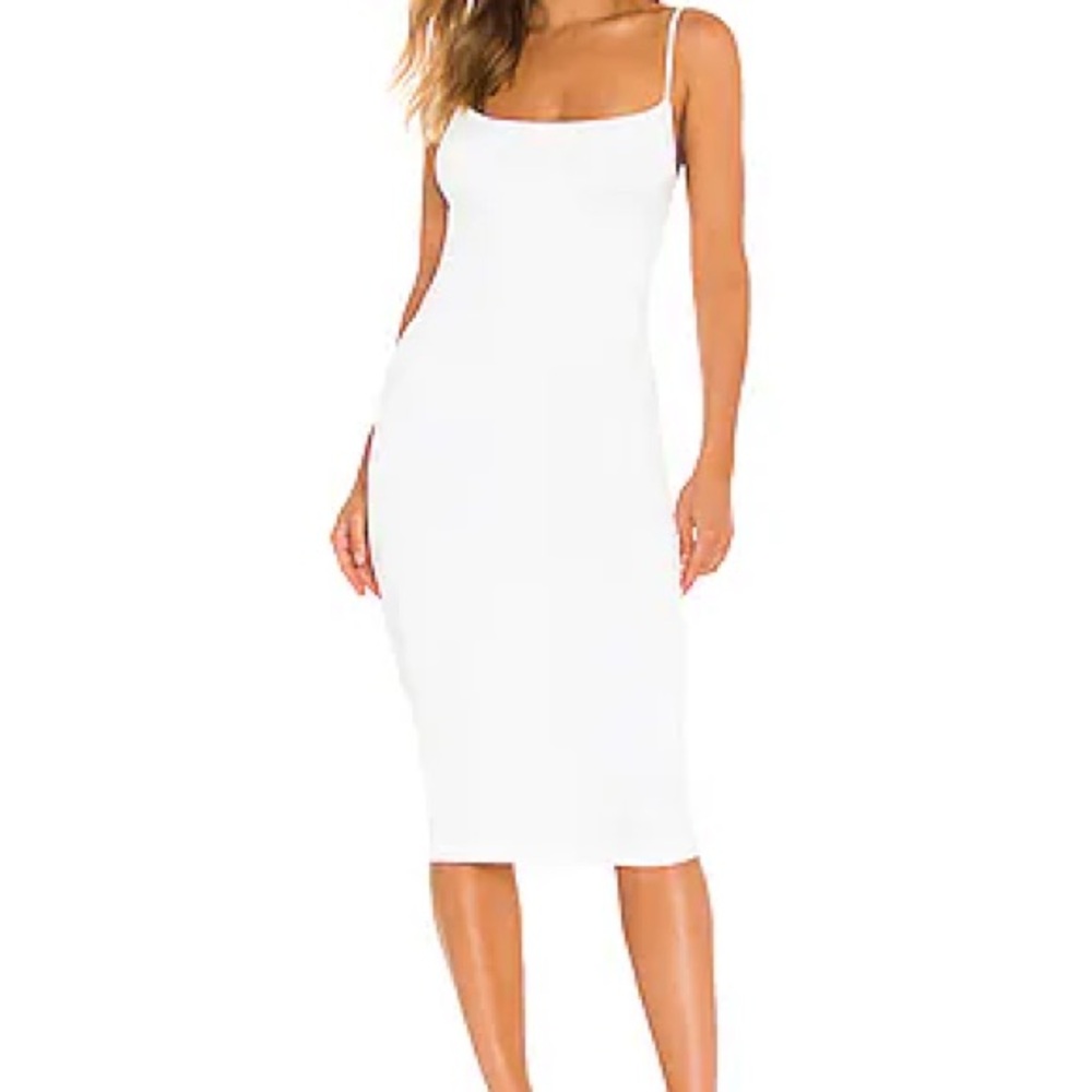 Superdown White Midi Dress